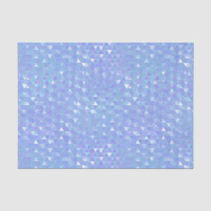 Blaues Violet Trendy Dreiecke Geometrisches Party Seidenpapier