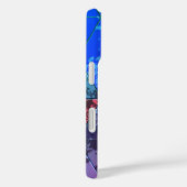 Blaues Violett Farbvolle Grunge-Textur Case-Mate iPhone Hülle (Rückseite / Rechts)