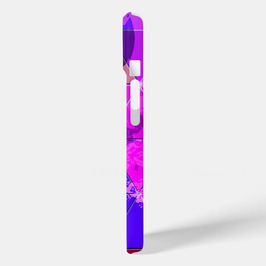 Blaues Violett Farbvolle Grunge-Textur Case-Mate iPhone Hülle (Rückseite / Links)