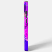 Blaues Violett Farbvolle Grunge-Textur Case-Mate iPhone Hülle (Rückseite / Links)