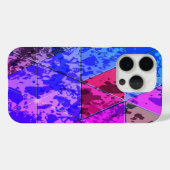 Blaues Violett Farbvolle Grunge-Textur Case-Mate iPhone Hülle (Rückseite (Horizontal))