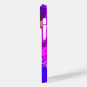 Blaues Violett Farbvolle Grunge-Textur Case-Mate iPhone Hülle (Rückseite / Links)