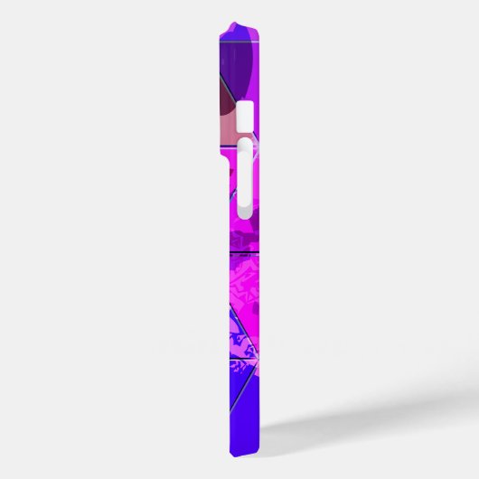 Blaues Violett Farbvolle Grunge-Textur Case-Mate iPhone Hülle (Rückseite / Links)