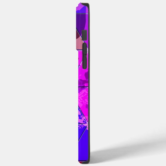 Blaues Violett Farbvolle Grunge-Textur Case-Mate iPhone Hülle (Rückseite / Links)