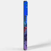 Blaues Violett Farbvolle Grunge-Textur Case-Mate iPhone Hülle (Rückseite / Rechts)