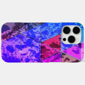 Blaues Violett Farbvolle Grunge-Textur Case-Mate iPhone Hülle (Rückseite (Horizontal))