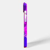 Blaues Violett Farbvolle Grunge-Textur Case-Mate iPhone Hülle (Rückseite / Links)