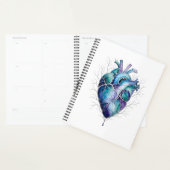Blaues & violettes anatomisches Herz Planer (Anzeige)