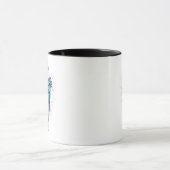Blaues & violettes anatomisches Herz Tasse (Zentrum)