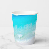 Blaues Vitamin Meer Pappbecher (Rückseite)