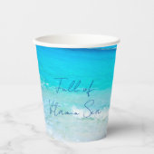 Blaues Vitamin Meer Pappbecher (Vorderseite)