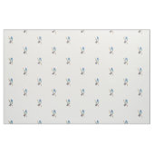 Blaues Vogel-Druck-Gewebe Stoff (Fat Quarter (45,7 x 55,9 cm))