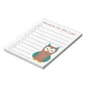 Blaues Vogelgeflügel, Personalisiert zu führen Notizblock (Rotiert)