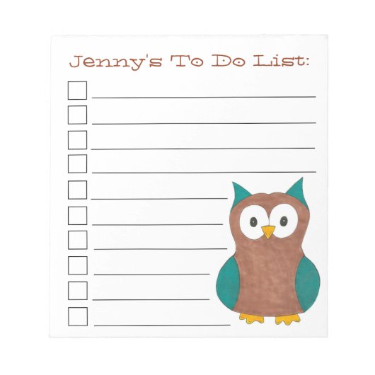 Blaues Vogelgeflügel, Personalisiert zu führen Notizblock (Vorderseite)