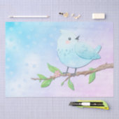 Blaues Vogelgewirr Seidenpapier (Handwerk)