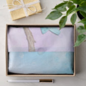 Blaues Vogelgewirr Seidenpapier (Geschenk)