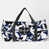 Blaues Volleyball-Team Duffle Bag (Rückseite)