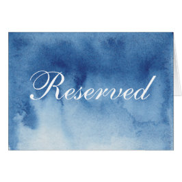 Blaues Vorzeichen Aquarell. Moderne Hochzeit