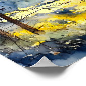 Blaues Waldmaler Poster (Ecke)