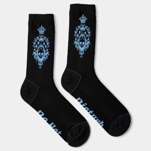 Blaues Wappen mit Skull und Cardsucks Socken