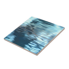 Blaues Wasser Abstrakt Fliese