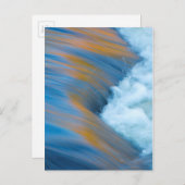 Blaues Wasser abstrakt, Kanada Postkarte (Vorne/Hinten)