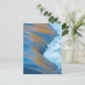 Blaues Wasser abstrakt, Kanada Postkarte (Stehend Vorderseite)