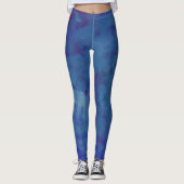 Blaues Wasser, abstraktes Blau Leggings (Vorderseite)