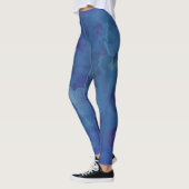 Blaues Wasser, abstraktes Blau Leggings (Links)