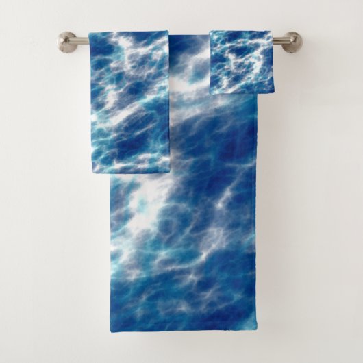 Blaues Wasser Badhandtuch Set (Insitu)