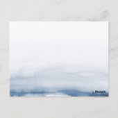 Blaues Wasser | Beratung und Wünsche |Brautparty Postkarte (Rückseite)