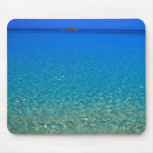 Blaues Wasser, Exuma Inseln, Bahamas. Mousepad (Vorne)