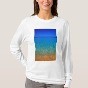 Blaues Wasser, Exuma Inseln, Bahamas. T-Shirt