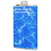 Blaues Wasser Flachmann (Links)