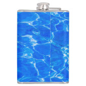 Blaues Wasser Flachmann (Rückseite)