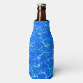 Blaues Wasser Flaschenkühler (Flaschenvorderseite)