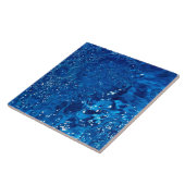 Blaues Wasser Fliese (Seite)