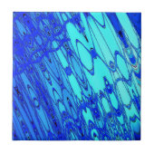 Blaues Wasser-Fliese Fliese (Vorderseite)