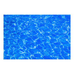 Blaues Wasser Fotodruck