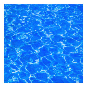 Blaues Wasser Fotodruck