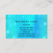 Blaues Wasser Früher Abstrakt Minimal Seide Abstra Visitenkarte (Rückseite)