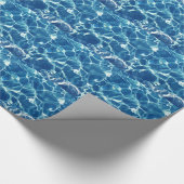 Blaues Wasser Geschenkpapier (Ecke)