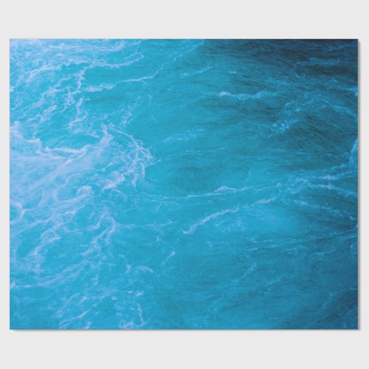 Blaues Wasser Geschenkpapier (Flach)