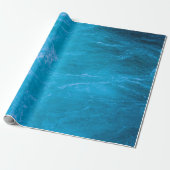Blaues Wasser Geschenkpapier (Ungerollt)
