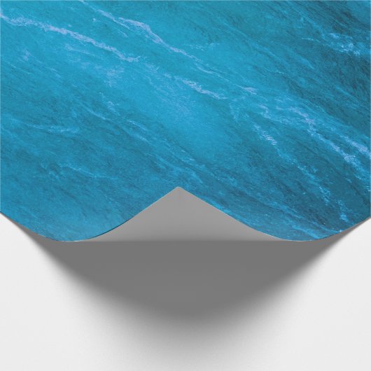 Blaues Wasser Geschenkpapier (Ecke)