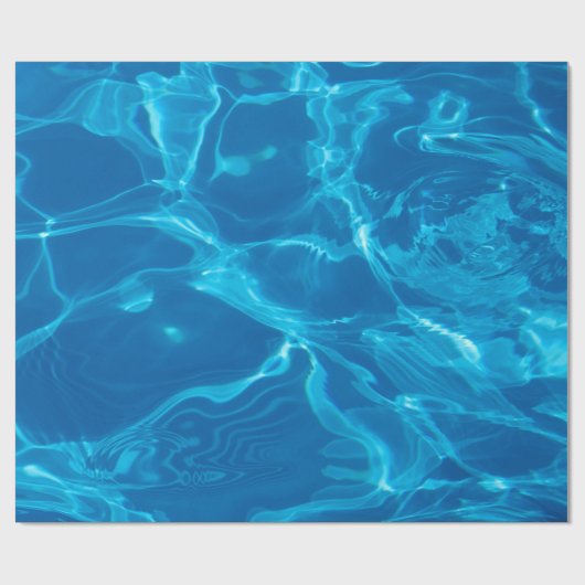 Blaues Wasser Geschenkpapier (Flach)