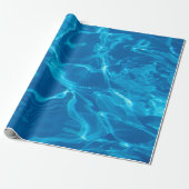 Blaues Wasser Geschenkpapier (Ungerollt)