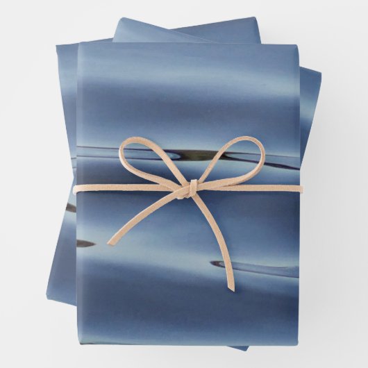Blaues Wasser Geschenkpapier Set (Beispiel)
