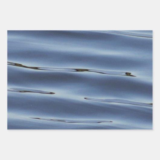 Blaues Wasser Geschenkpapier Set (Vorderseite)