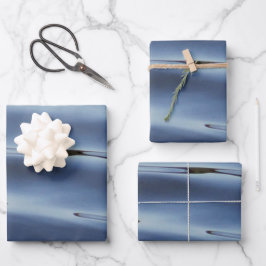 Blaues Wasser Geschenkpapier Set
